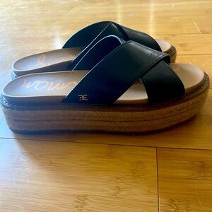 Sam Edelman Black Espadrille Sandals